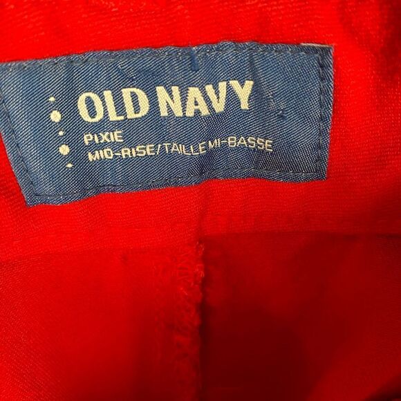 Very nice red Old Navy 3/4 pants sz 12 - Picture 5 of 5